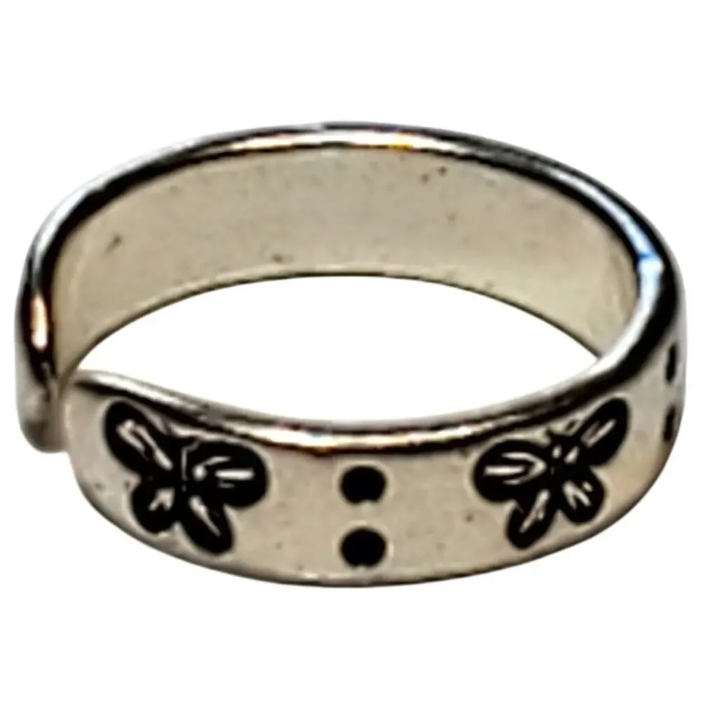 925 Silver Butterfly Design Ring Sz 5.5 Unsigned Minimalist